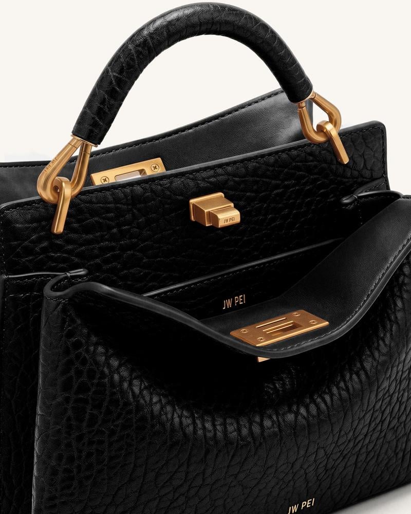 شنطه JW PEI Lucia Elephant-Effect Top Handle Bag
