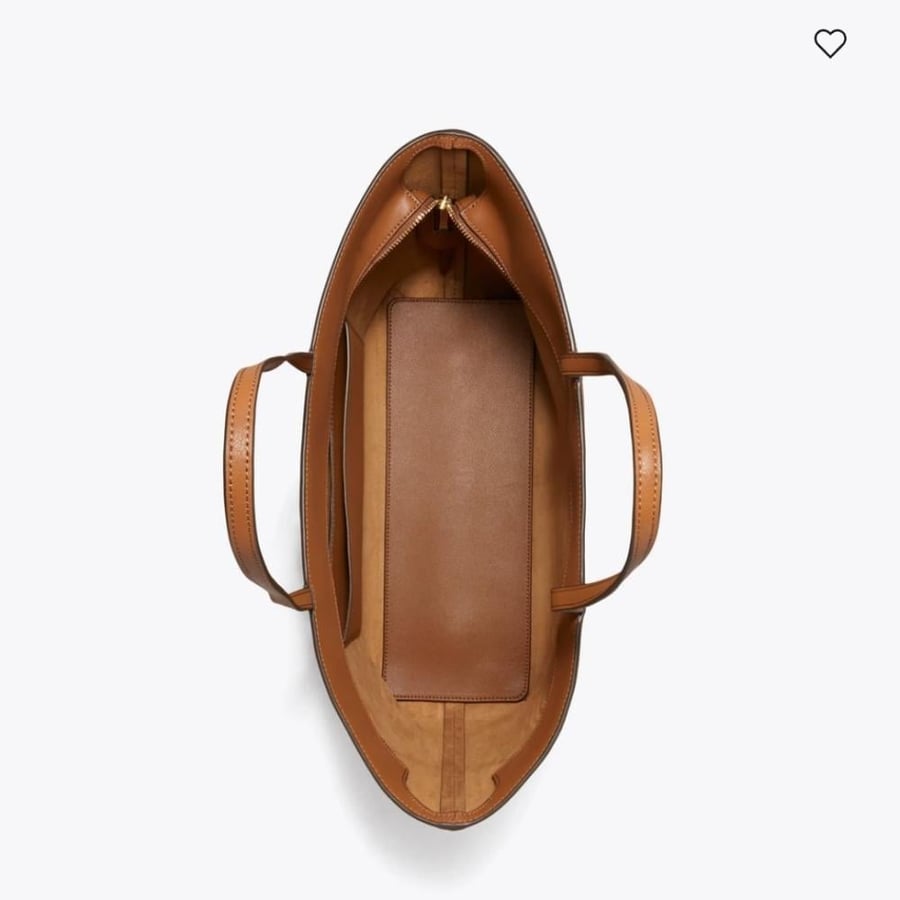 شنطه تورى بورش LEATHER TOP ZIP TOTE