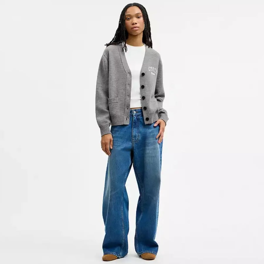 كارديجان مايكل كورس Double Faced Button Down Cardigan