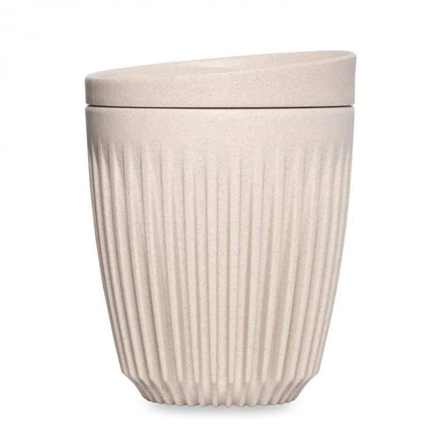 8OZ كوب هاسكي ابيض مقاس