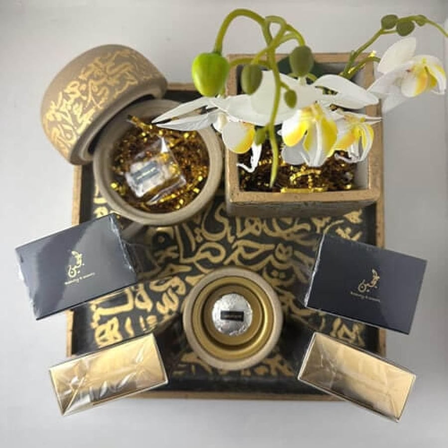 صينية رخام  بكتابات عربية فاخرة