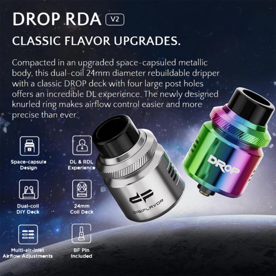 قيك فيب دروب 2 ار دي اي - Geek Vape Drop V2 RDA 24mm