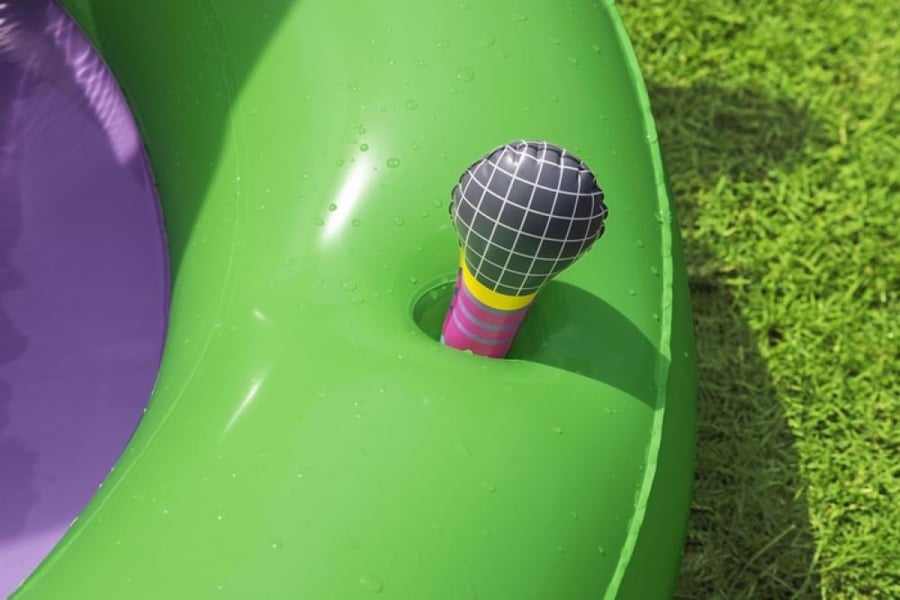 Inflatable water playground combining the water waterfall 2.95×1.90×1.07m – Sing 'N Splash Play Center Bestway