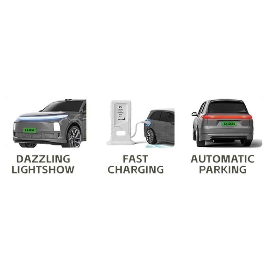 Electric car with remote control and charging station
