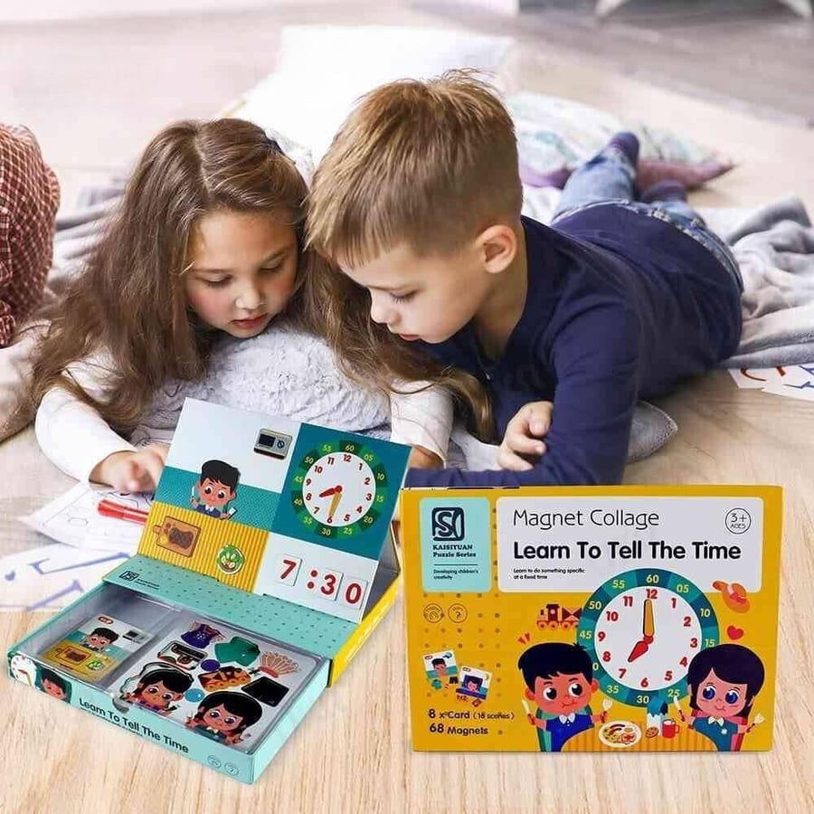 Puzzle learn knowing the time