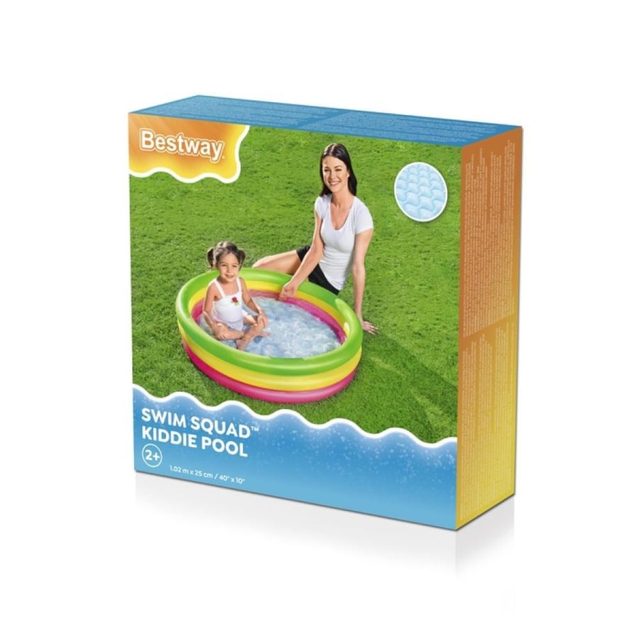 Colorful circular children's pool 1.52 meters × 43 cm – Bestway Swim Squad Kiddie Pool