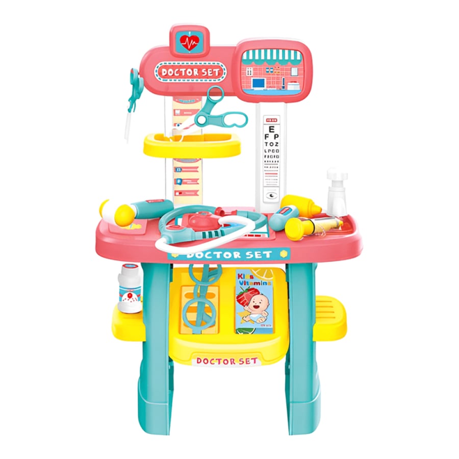 Doctor's table with medical tools for children