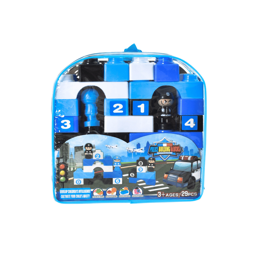 Building blocks police for children from 29 pieces