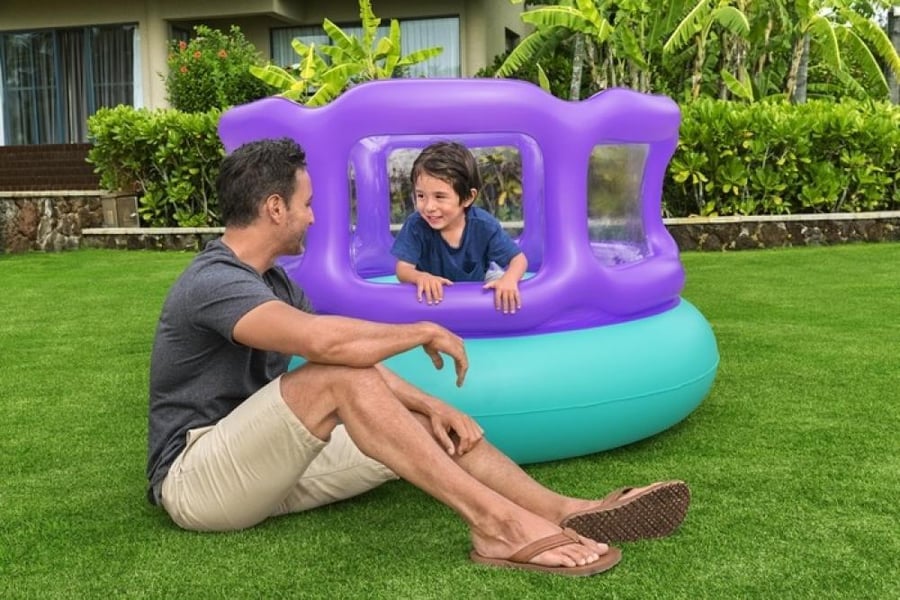 ‍ بيت القفز الهوائي للأطفال 1.52 × 1.52 × 0.84 م – Bestway Laugh 'N Leap Bouncer  ll