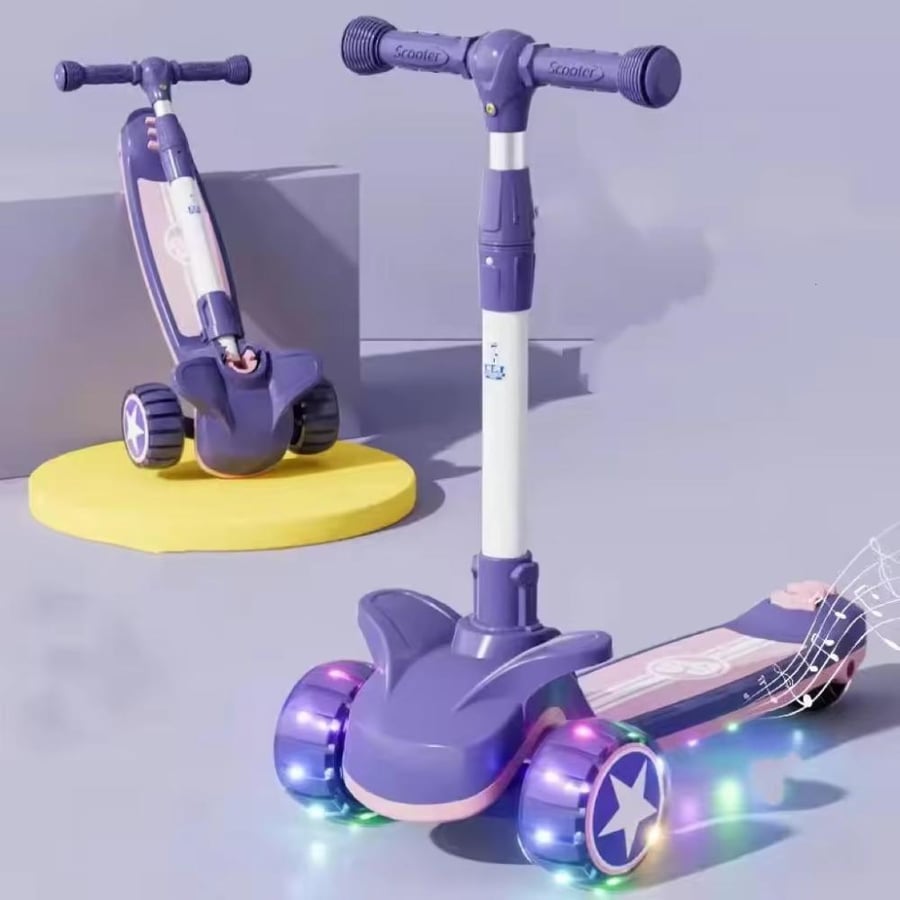 Lightweight foldable scooter