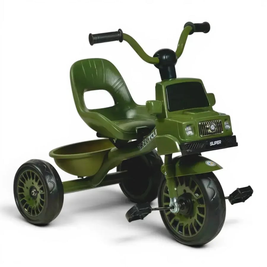 A bicycle shaped like a car for children