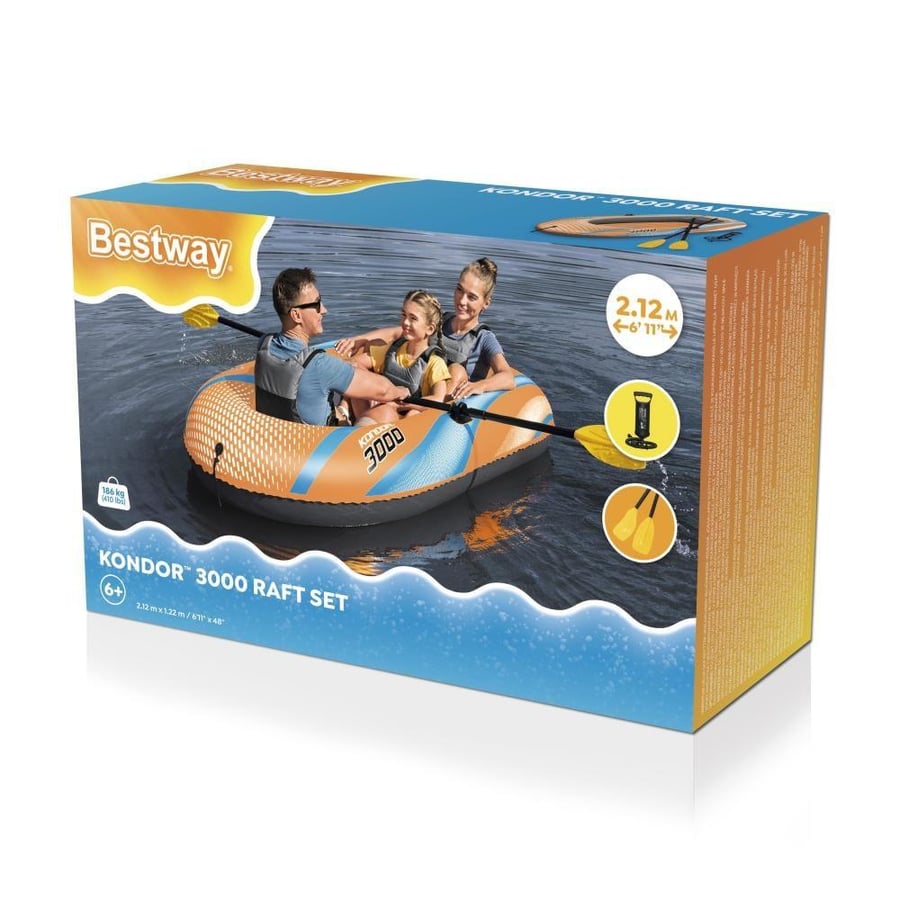 Family rowing boat "Condor 3000" - embark on an unforgettable water adventure!