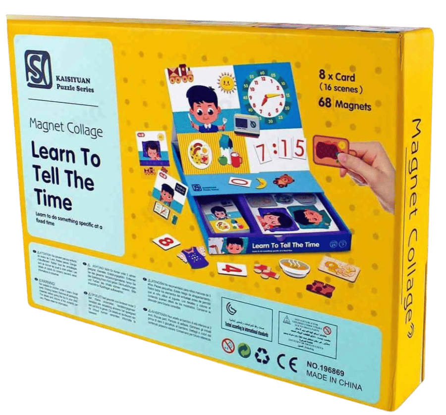 Puzzle learn knowing the time