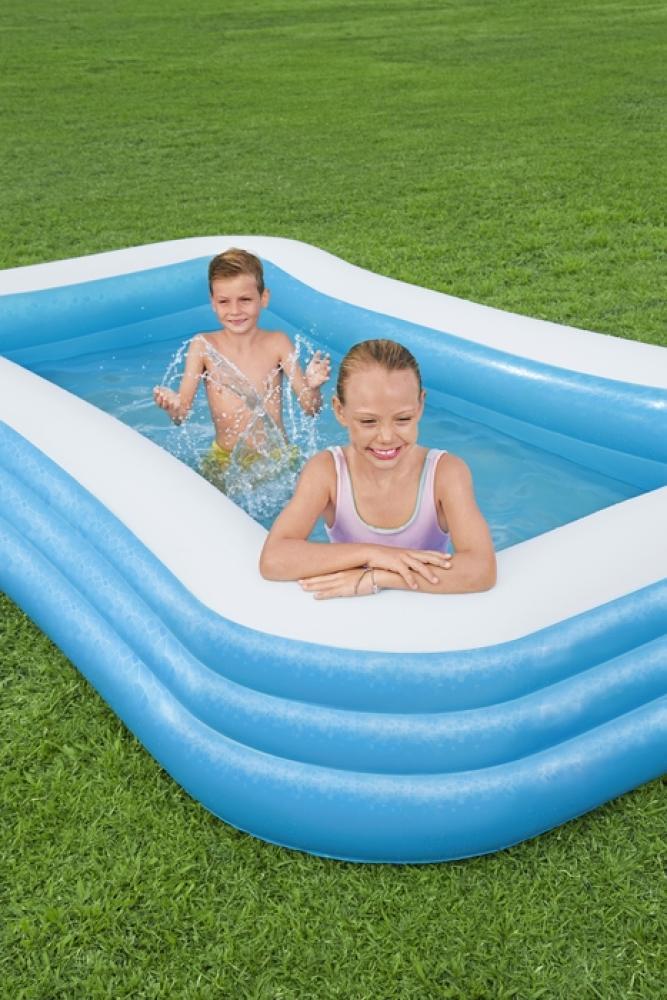 Blue rectangular family pool 3.05 m × 1.83 m × 56 cm – Bestway