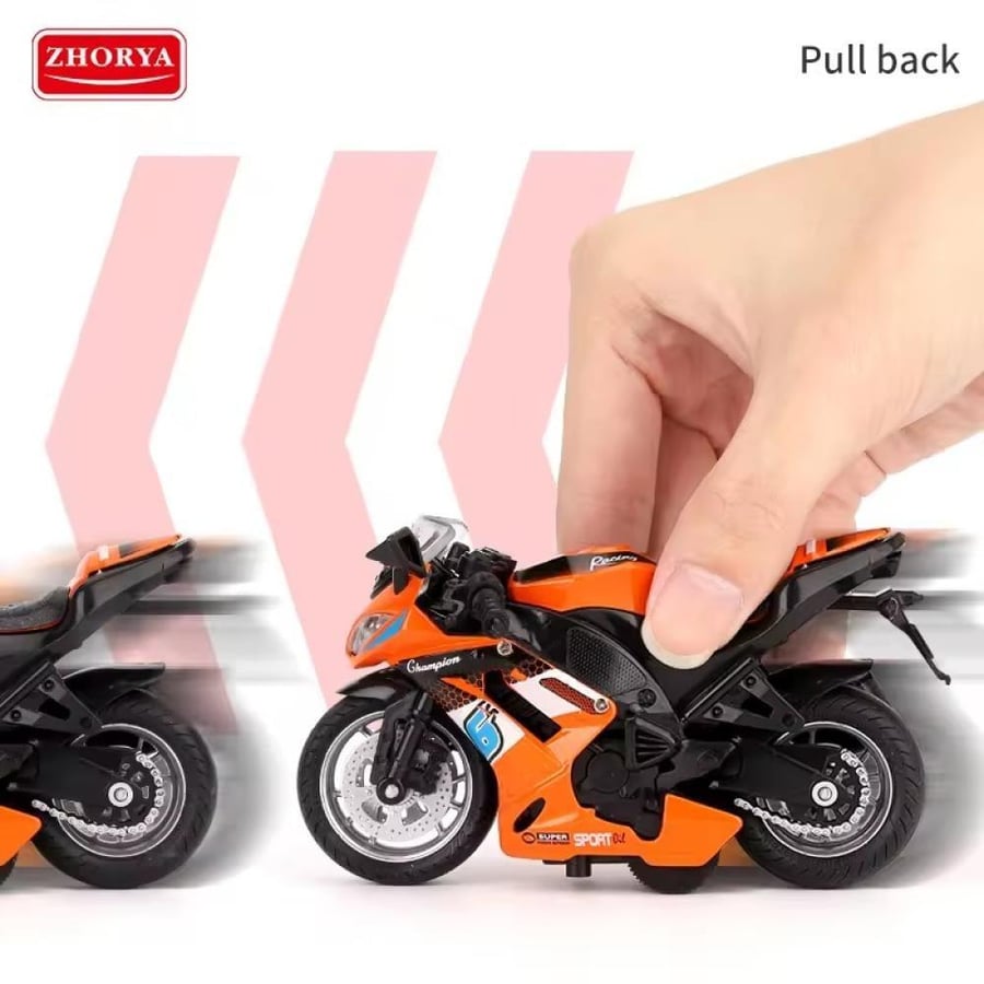 Multicolored motorcycle (12 pieces)