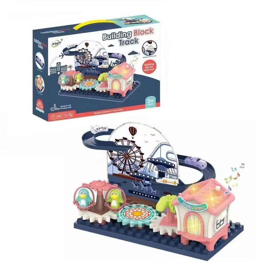 Electric building toy set
