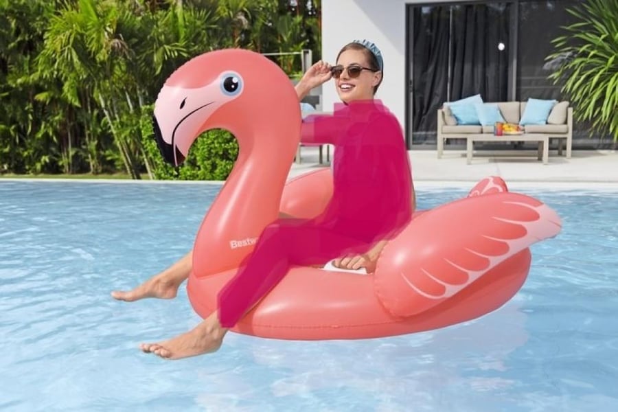 عوامة ركوب فلامنغو 1.68 × 1.20 م Fancy Flamingo Ride-On ll
