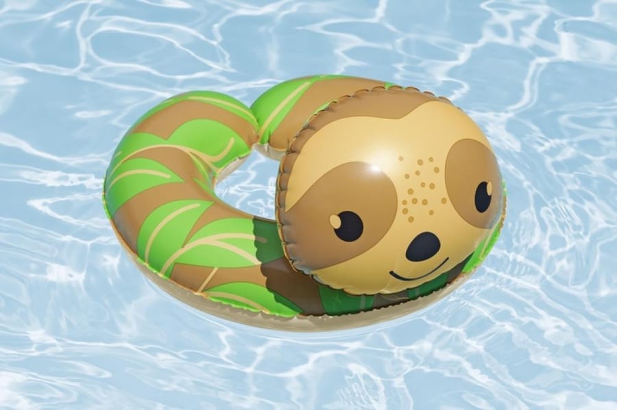 Children's animal design swimming ring 50 × 52 cm.— Bestway Floatin’ Friends Split Swim Tube