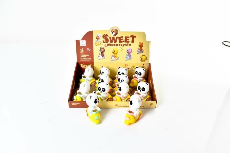 Cute animal bicycles (panda) .. 12 pieces..