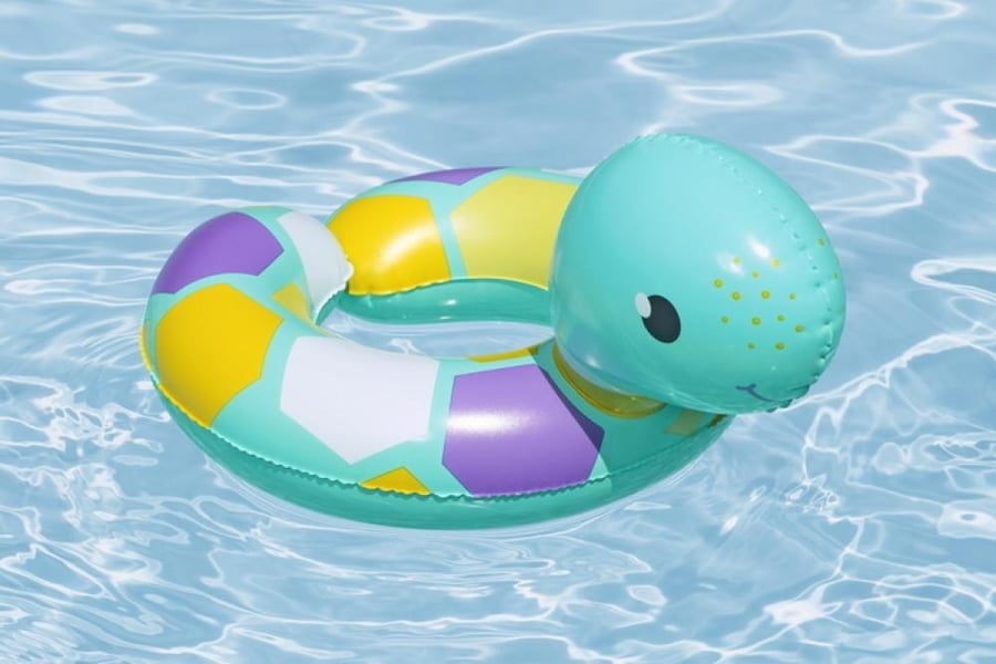 Children's animal design swimming ring 50 × 52 cm.— Bestway Floatin’ Friends Split Swim Tube
