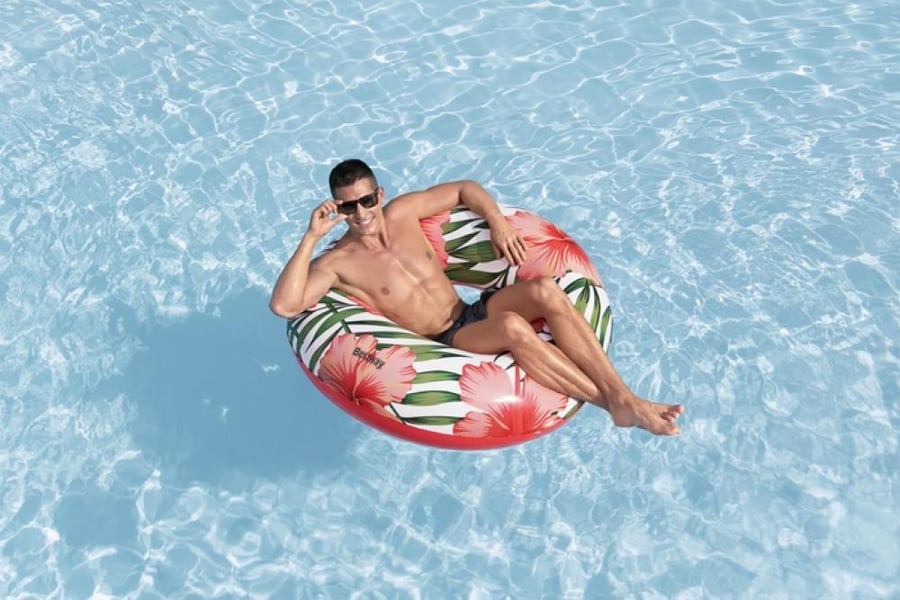 Round swimming ring with tropical style 1.19 m – Bestway Tropical Swim Tube