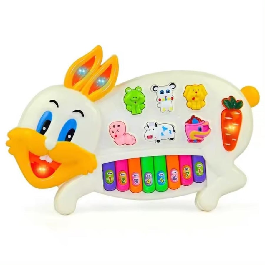 Piano game shaped like a rabbit