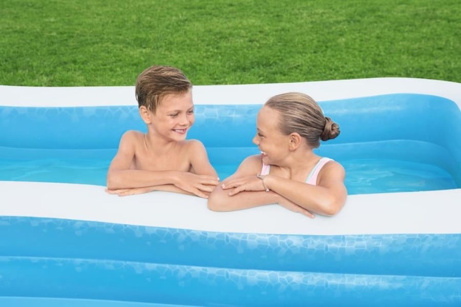 Blue rectangular family pool 3.05 m × 1.83 m × 56 cm – Bestway