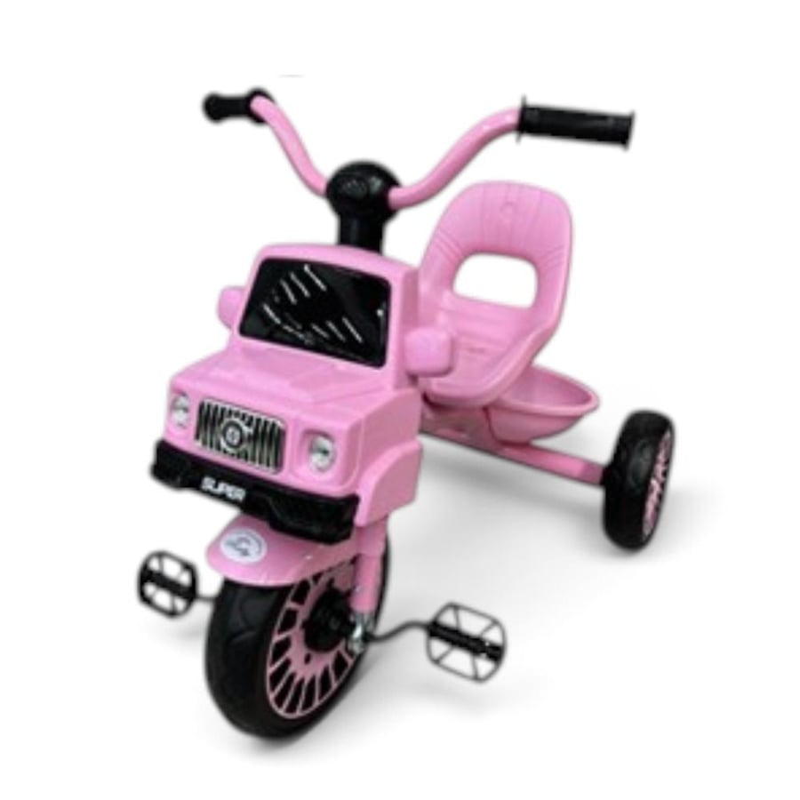 A bicycle shaped like a car for children