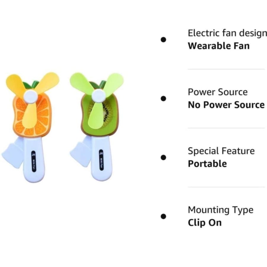 Handheld fan with fruit shapes .. 24 pieces ..