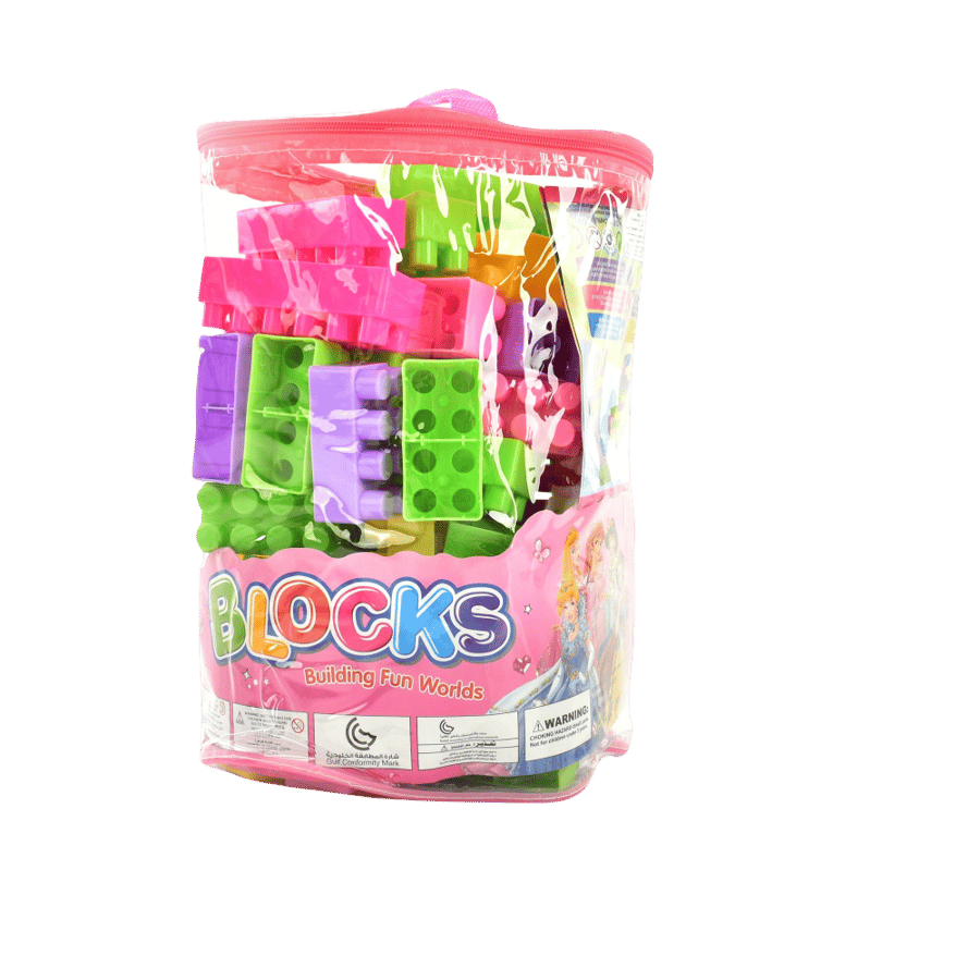 Educational children's building blocks game set