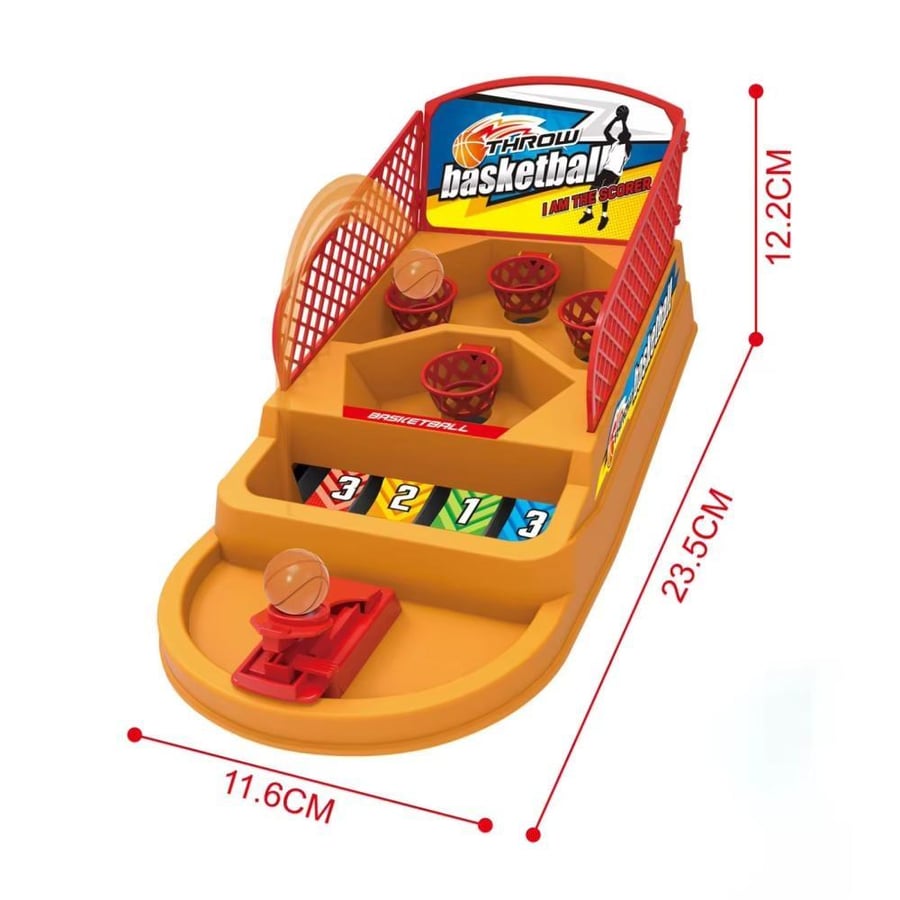 A small basketball game launched with fingers
