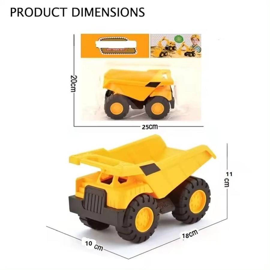 A non-breakable building vehicle for children