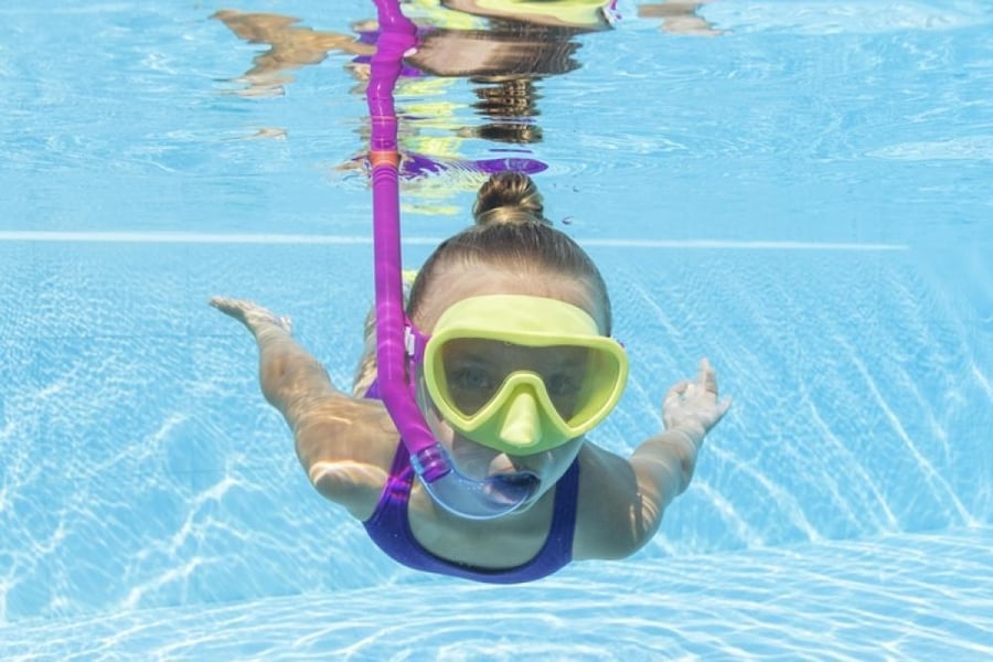 Children's diving set from Bestway – goggles, snorkel, and fins – Bestway Kids Snorkel Set