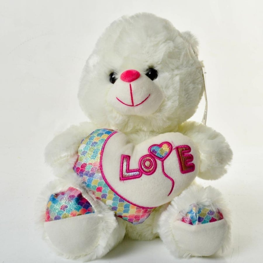 White bear doll "I Love You"