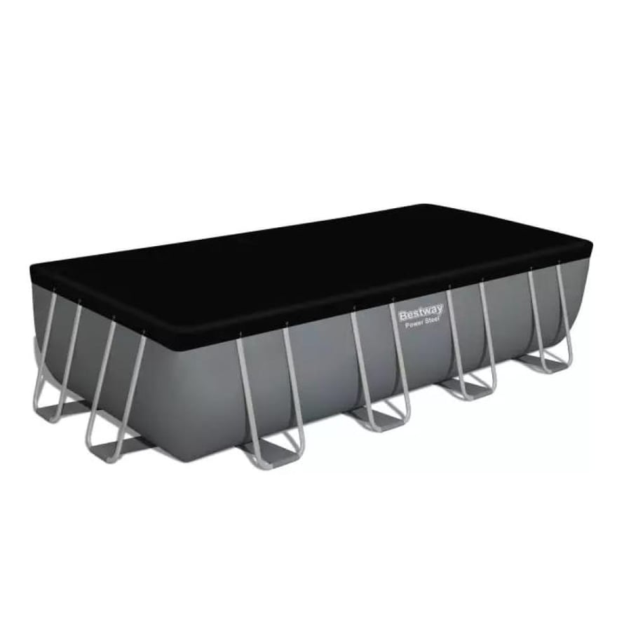 ‍ مسبح مستطيل  عائلي  مع ملحقاتها كامل 5.49م × 2.74م × 1.22م Bestway Power Steel -  dd