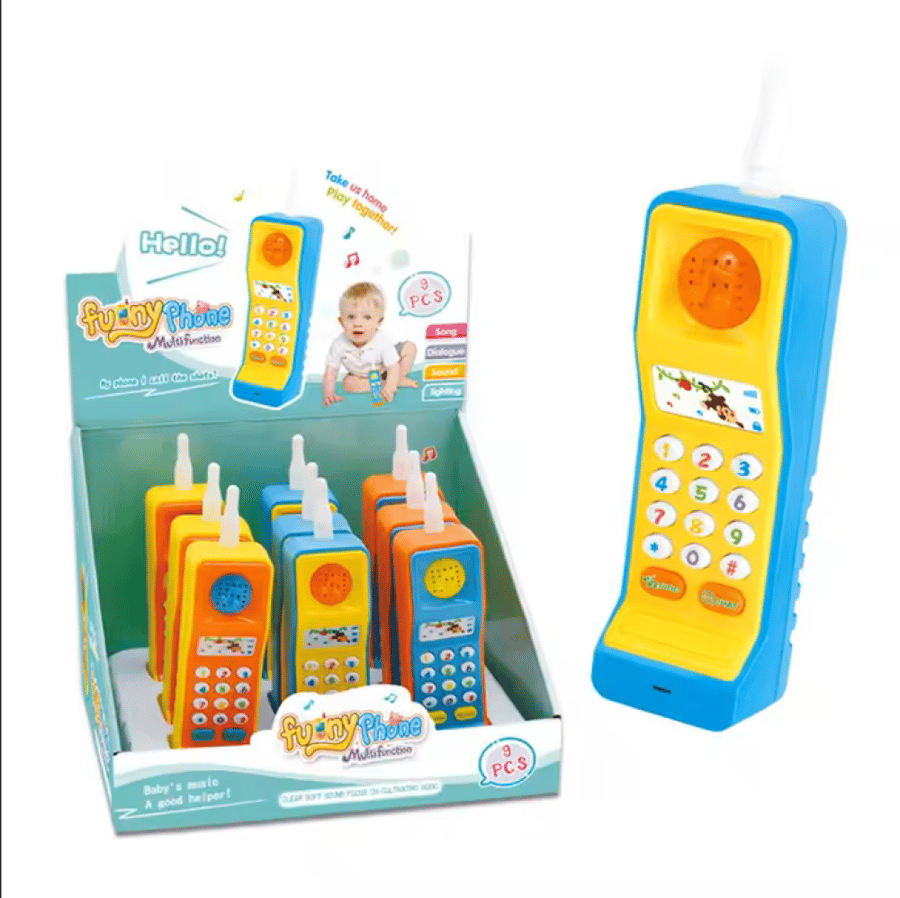 Light-up and musical toy phone .. 9 pieces ..