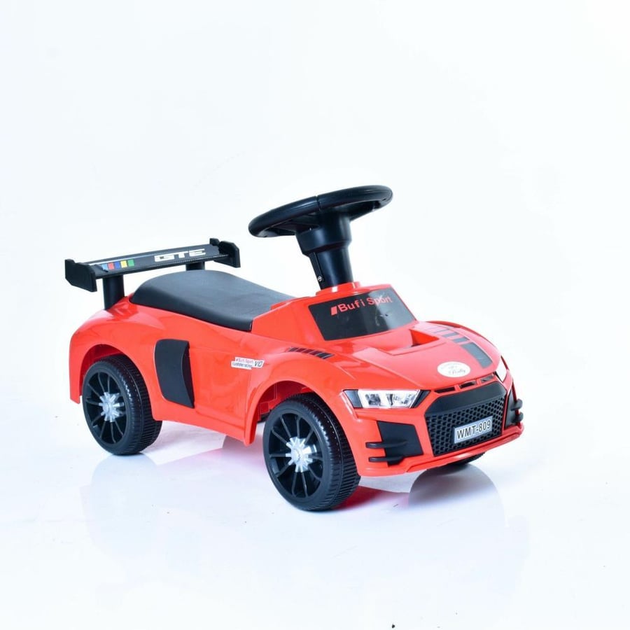 Push bike with LED lights and comfortable seat for children