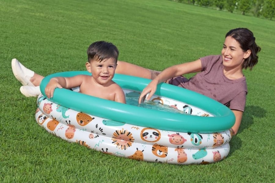 Children's pool with animal drawings 1.52 m × 38 cm. – Bestway Safari Pals Kiddie Pool