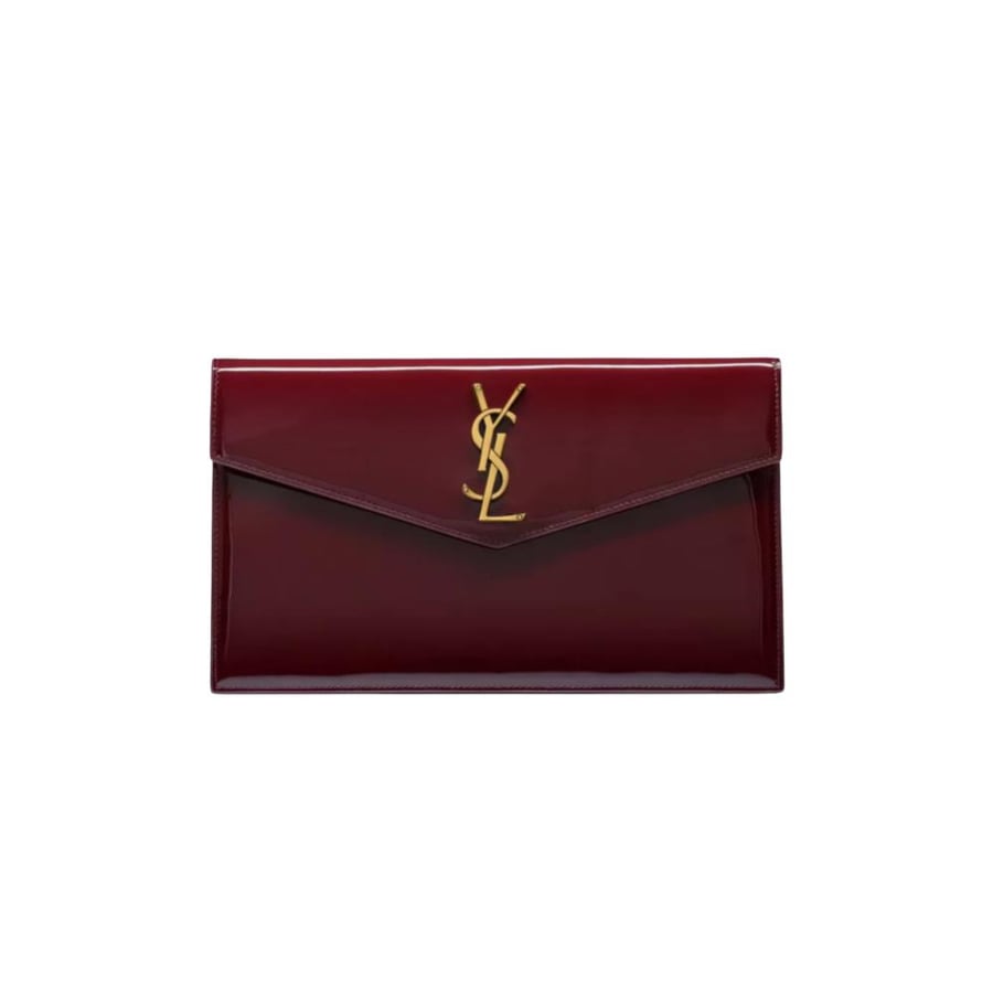شنطة سان لوران Uptown Pouch in Patent Leather