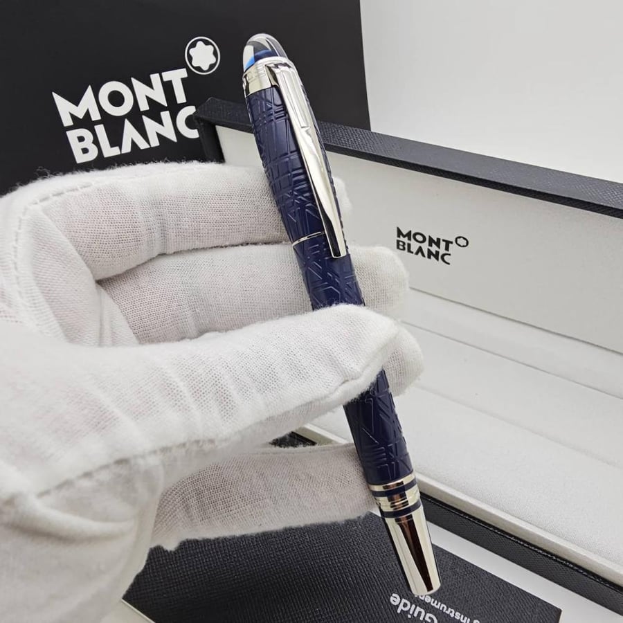 قلم مونت بلانك ستارووكر سبيس بلو (Montblanc Starwalker SpaceBlue).