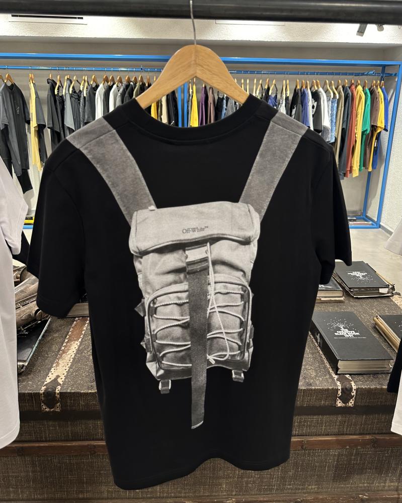 تيشيرت اوف وايت اسود Off white T-shirt