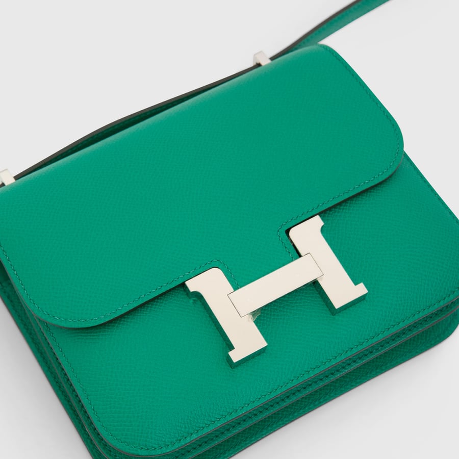 شنطة ارميز Hermès Constance 18 Vert Jade Epsom Palladium Hardware