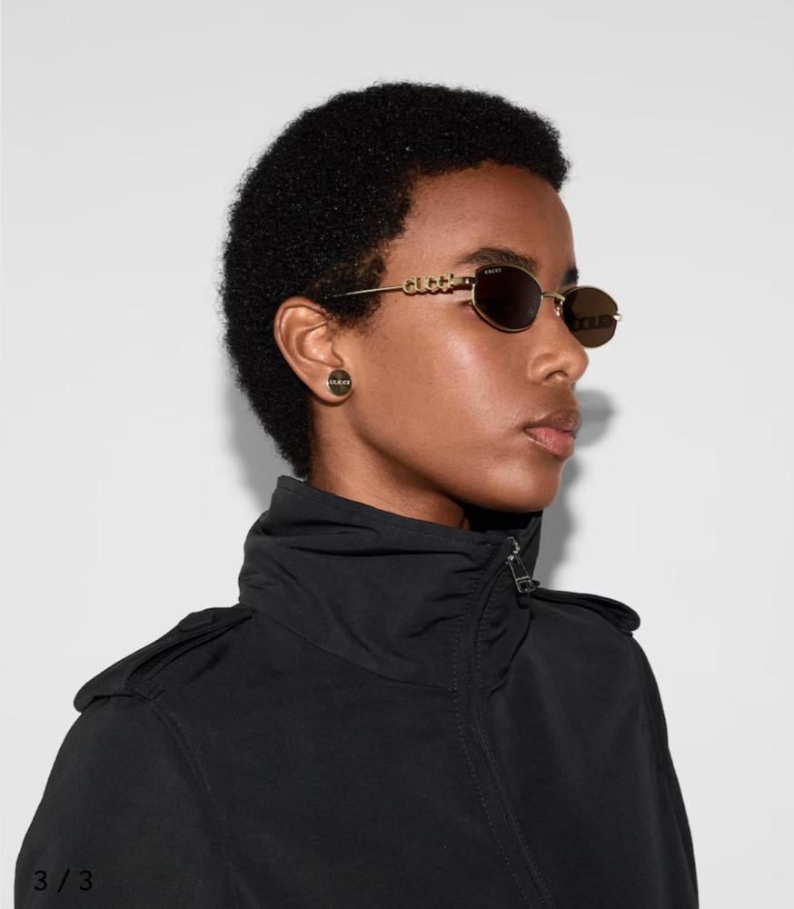 نظارة قوتشي Frameless oval sunglasses