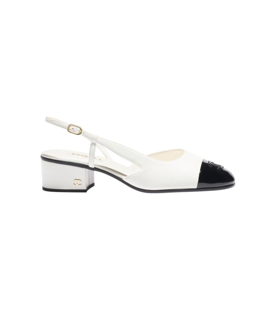 كعب شانيل SHOES WITH ELASTIC ANKLE STRAPS
