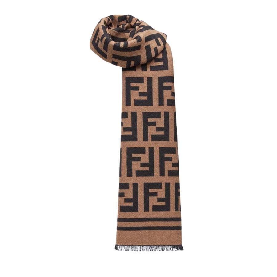 وشاح فندي بني واسود  FF Scarf