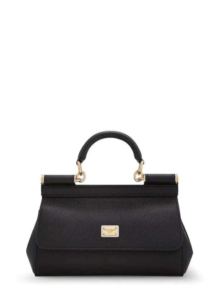 شنطة دولتشي  blackDauphine mini top-handle bag