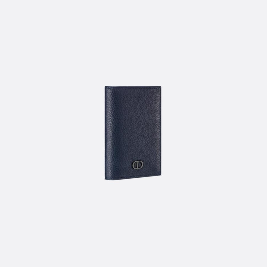 محفظة ديور كحلي CD Icon Vertical Bifold Card Holder