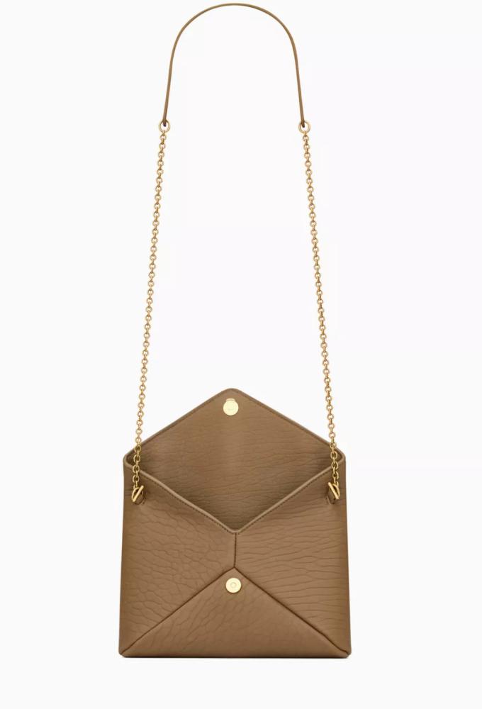 شنطة سان لوران SAINT LAURENT Cassandre Chain Clutch in Lambskin Leather