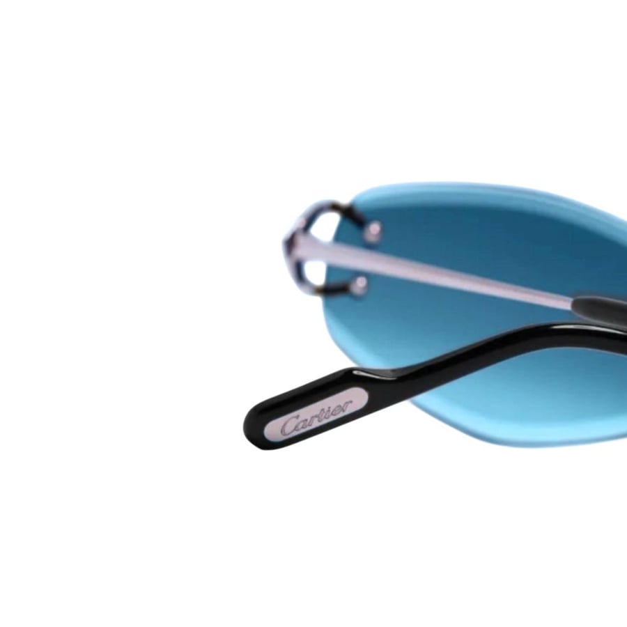نظارة كارتييه سماوي  Cartier Eyewear Signature C oval-frame sunglasses