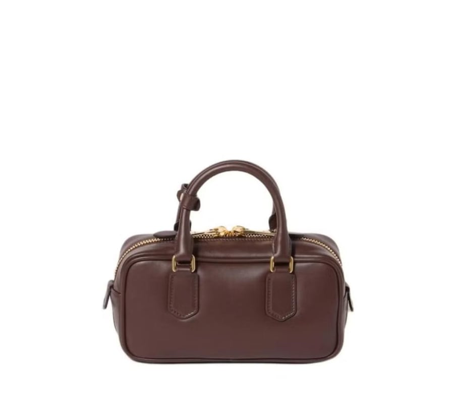 شنطة ميو ميو MIU Arcadie Leather Crossbody Hobo Handbag Women Camera With Top Handle
